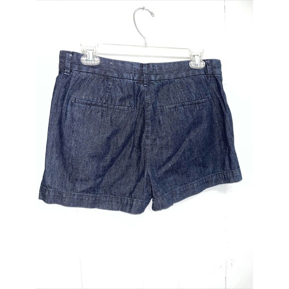 Ann Taylor Loft Cotton Blend Blue Dark Wash Shorts 26/2‎ - Picture 2 of 8